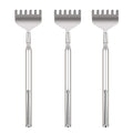 YIMICOO Extendable Back Scratcher for Men 3 Pack Portable Telescopic Metal Back Scratchers/Hand Massager with Pocket Clip for Thanksgiving, Birthday, Christmas Gifts
