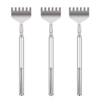 YIMICOO Extendable Back Scratcher for Men 3 Pack Portable Telescopic Metal Back Scratchers/Hand Massager with Pocket Clip for Thanksgiving, Birthday, Christmas Gifts