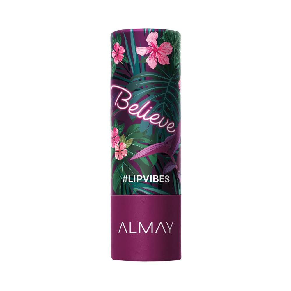 Buy now Almay Lip Vibes Lipstick with Vitamin E Oil & Shea Butter, Matte Finish, Hypoallergenic, Treat Yourself, 0.14 Oz 0.14 Ounce (Pack of 1) 019 Believe at indiglob india