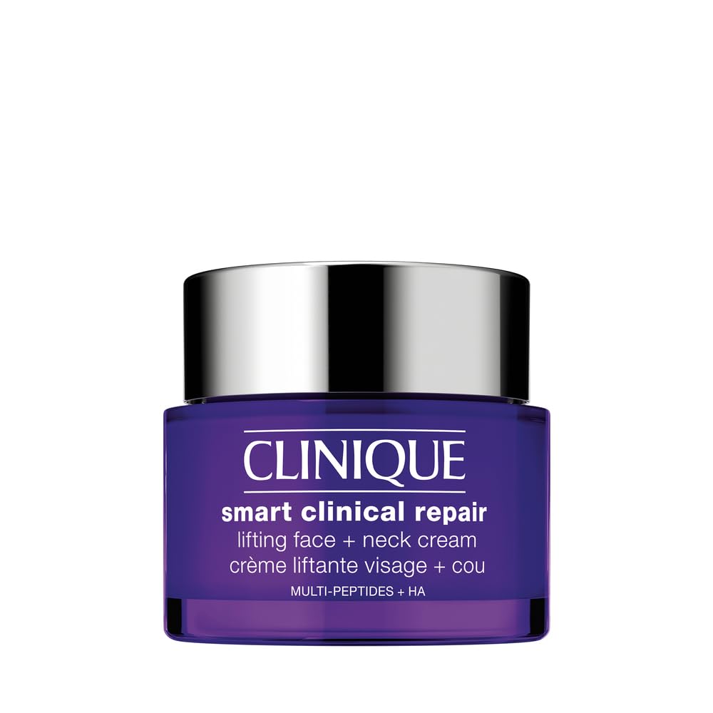 Buy now Clinique Smart Clinical Repair Anti Aging Lifting Face + Neck Cream with Peptides + Hyaluronic Acid For All Skin Types | Hydrating at indiglob india
