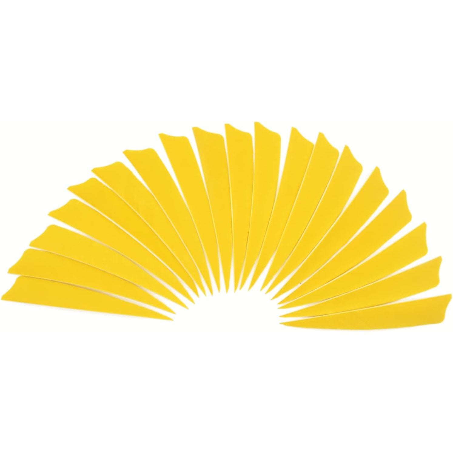 Buy now Arrow Feather 4 Inch Shield Fletching Vanes for Wooden Carbon Bamboo Traditional Arrow(50 Pack) Yellow at indiglob india