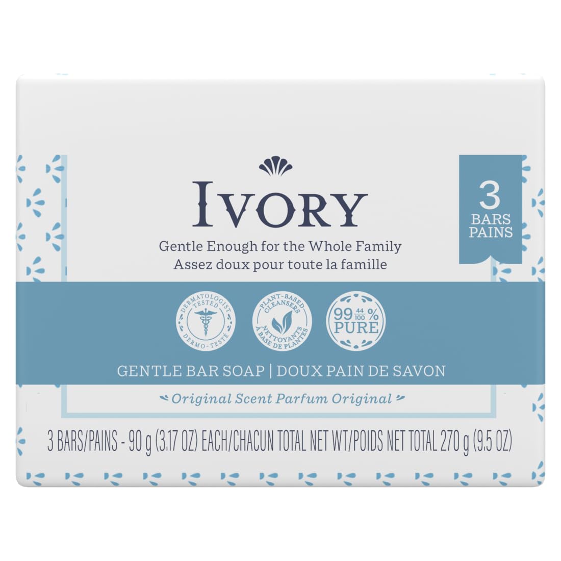 Buy now Ivory Soap Personal Bar 3.1 Ounce, Pack of 3 at indiglob india