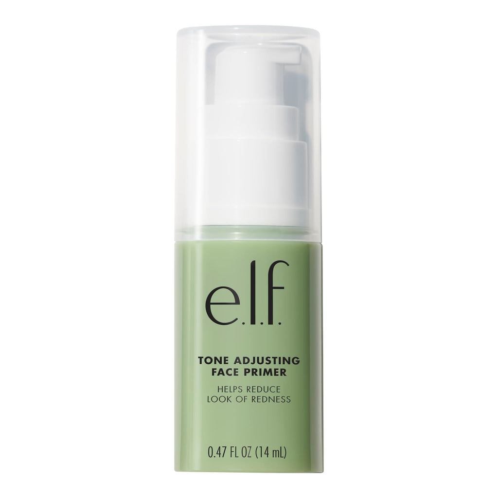 e.l.f. Tone Adjusting Face Primer, Makeup Primer For Neutralizing Uneven Skin Tones & Redness, Grips Makeup To Last, Vegan & Cruelty-free, Large