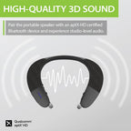 Buy now Avantree Torus Wearable Wireless Neck Speaker, Bluetooth 5.0, aptX HD, Low Latency, Personal Neckband Speakers with Retractable Earbuds, Superb Audio Quality, 3D Surround Stereo for Music TV (NB05) at indiglob india