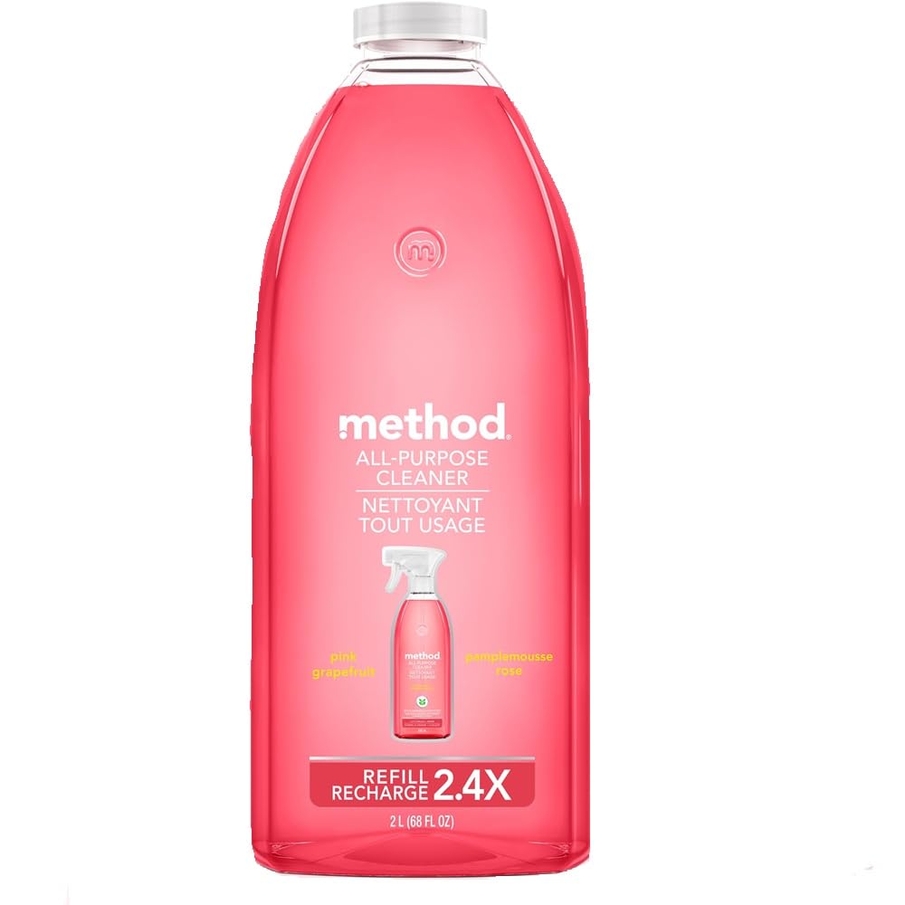 Buy now Method All-Purpose Cleaner, Pink Grapefruit, Perfect for Most Counters, Tiles, Stone, and More, 28 oz spray bottle at indiglob india