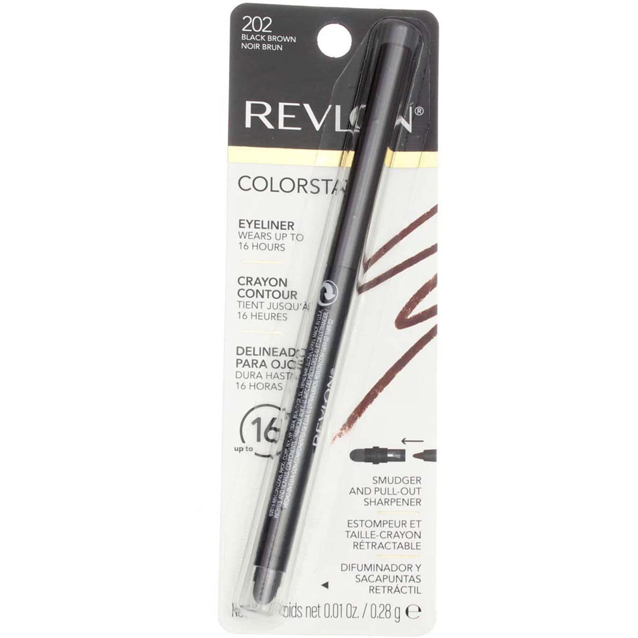 Buy now Revlon ColorStay Eyeliner Pencil, Black [201], 0.01 oz (Pack of 12) at indiglob india