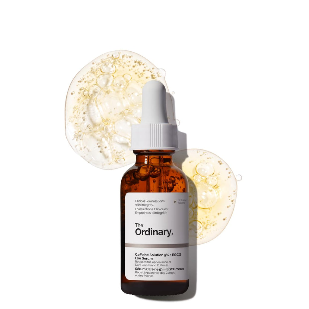 The Ordinary Caffeine Solution 5% + EGCG Eye Serum, Depuffing Eye Serum for Dark Circles and Tired Eyes