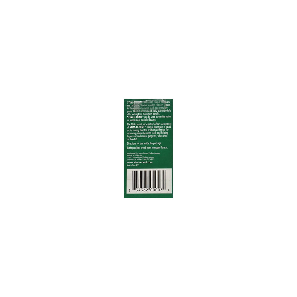 Buy now STIM-U-DENT Original Plaque Removers Mint -- 100 Toothpicks at indiglob india