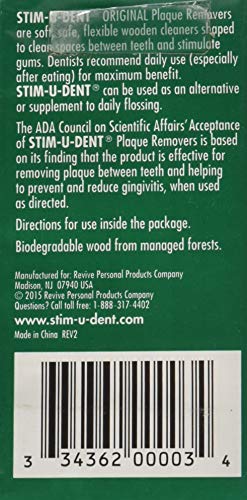 Buy now STIM-U-DENT Original Plaque Removers Mint -- 100 Toothpicks at indiglob india