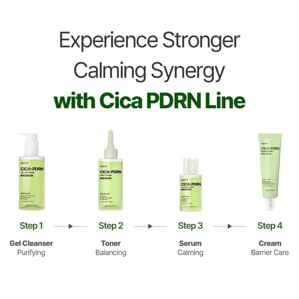 NACIFIC Cica PDRN Gel Cleanser 6.76 fl oz 200ml, Centella Asiatica, Low pH Deep Pore Cleanser for Sensitive Skin, Soothing, Purifying Korean Face Wash