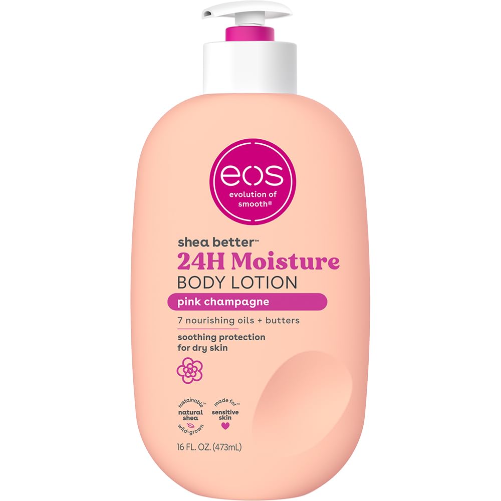 Buy now eos Shea Better Body Lotion Vanilla Cashmere, 24-Hour Moisture Skin Care, Lightweight & Non-Greasy, Natural Shea, Vegan, Vanilla Body Lotion, 16 fl oz at indiglob india