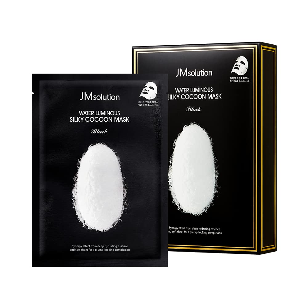 Buy now JMsolution Marine Luminous Pearl Deep Moisture 3 Step Skin Care Face Mask - Korean Skincare Facial Mask - boosting Brightening Moisturizing-10 Sheets for Dry Skin Silky Cocoon at indiglob india
