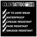 Buy now Maybelline New York Color Tattoo 24 Hour Longwear Cream Eyeshadow Makeup, Front Runner, 1 Count at indiglob india