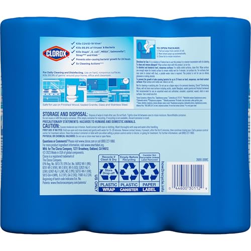 Buy now Clorox 30112 Disinfecting Wipe, Fresh/Lemon Fresh Scent (525 Count) at indiglob india