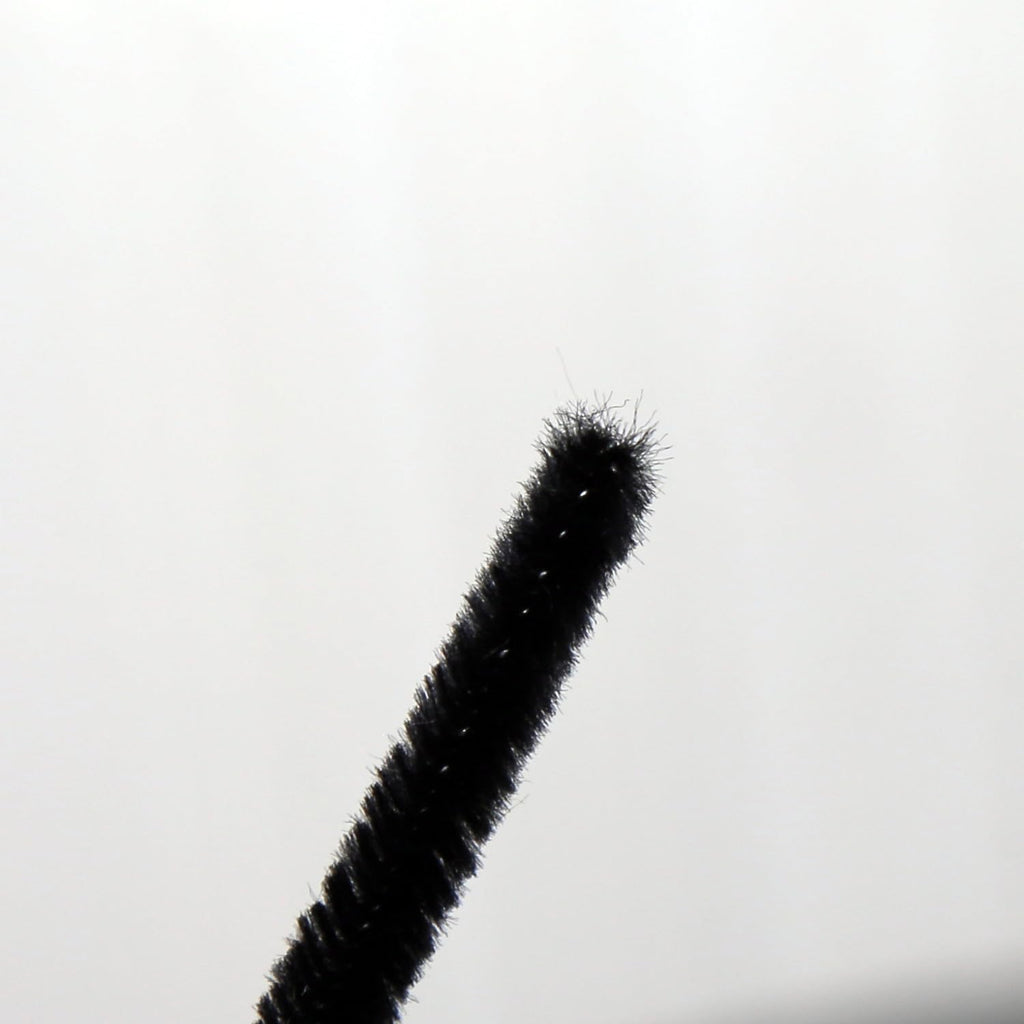 Black Pipe Cleaners Chenille Stems 100 Pieces for DIY Art Craft Decorations Creative (0.24 x 12 Inch)
