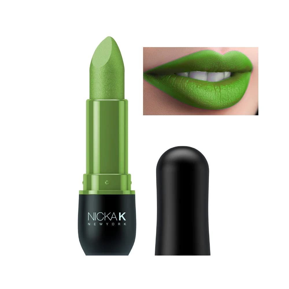 Buy now NICKA K Vivid Matte Lipstick NMS07 Black 1 Count (Pack of 1) Lime at indiglob india