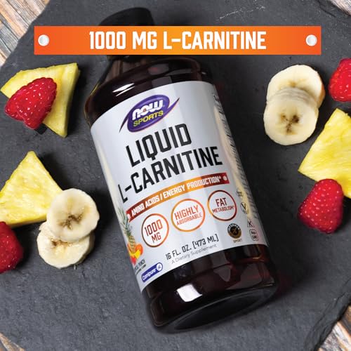 Buy now NOW Sports Nutrition, L-Carnitine Liquid 1,000 mg, Highly Absorbable, Tropical Punch, 16-Ounce at indiglob india