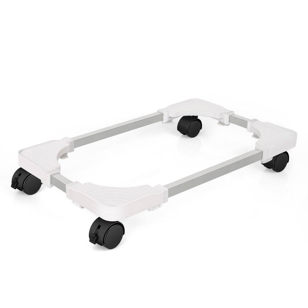 Buy now Liitrton Mobile CPU Stand Adjustable Computer Tower Stand with 4 Caster Wheels Fits Most PC (White) White at indiglob india