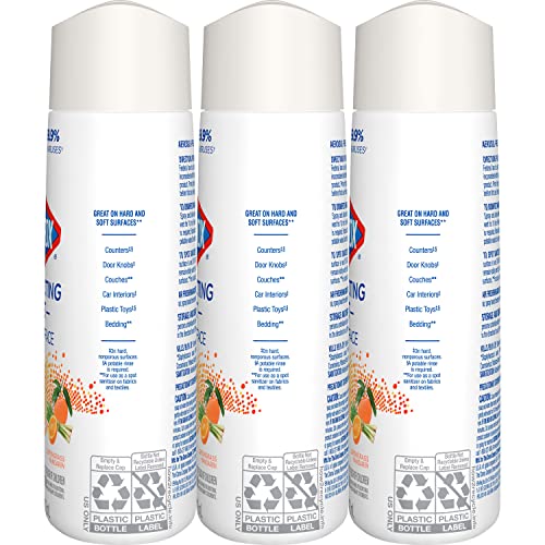 Buy now Clorox Disinfecting Mist, Lemongrass Mandarin, Household Essentials, 3 Refills, 16 Fl Oz Each at indiglob india