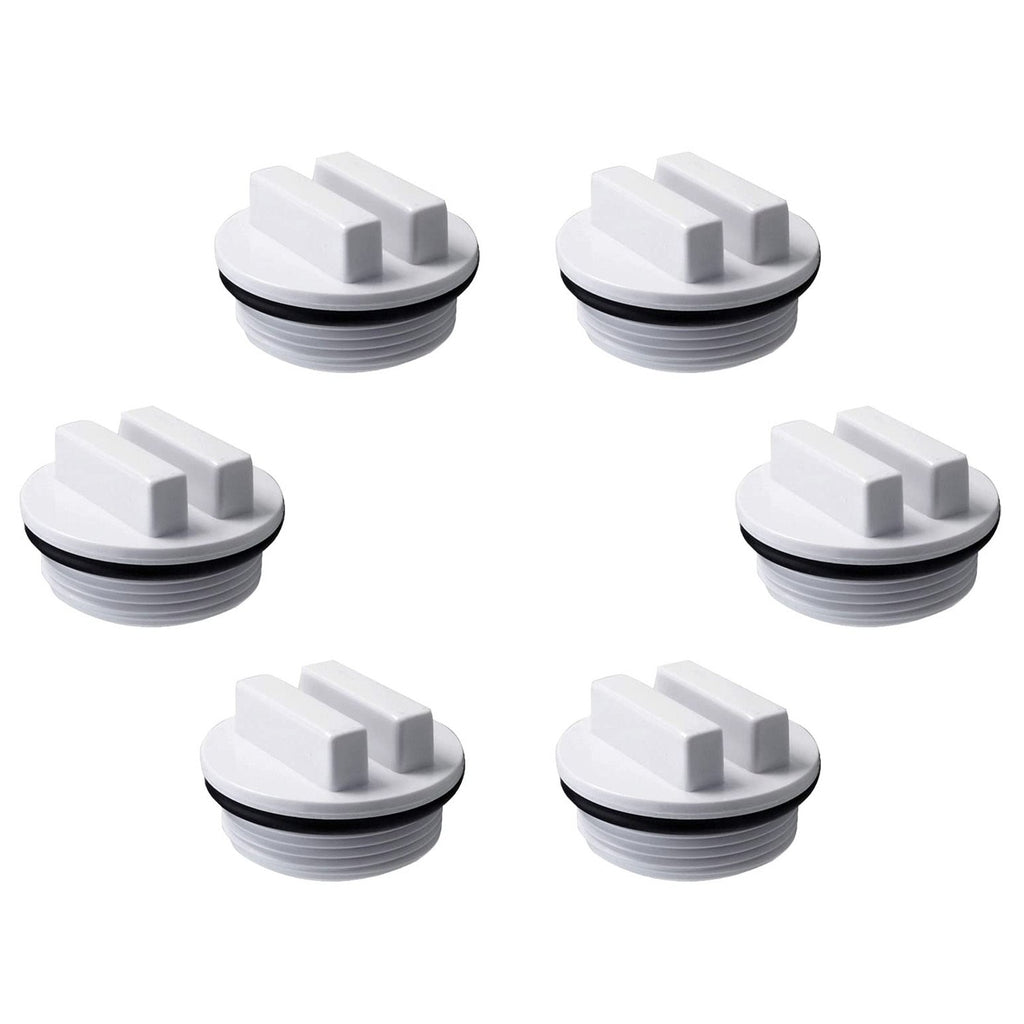 ATIE 1.5" Threaded Pool Spa Return Line Winterizing Plug & Filter Drain Plug SP1022C with O-Ring for Winterizing Pools and Most Hayward Pentair Filters (6 Pack)