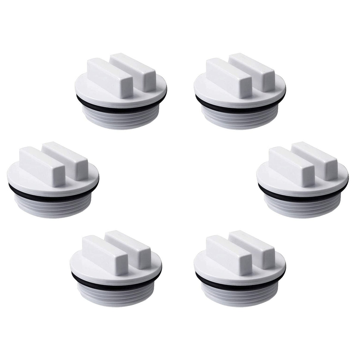 ATIE 1.5" Threaded Pool Spa Return Line Winterizing Plug & Filter Drain Plug SP1022C with O-Ring for Winterizing Pools and Most Hayward Pentair Filters (6 Pack)