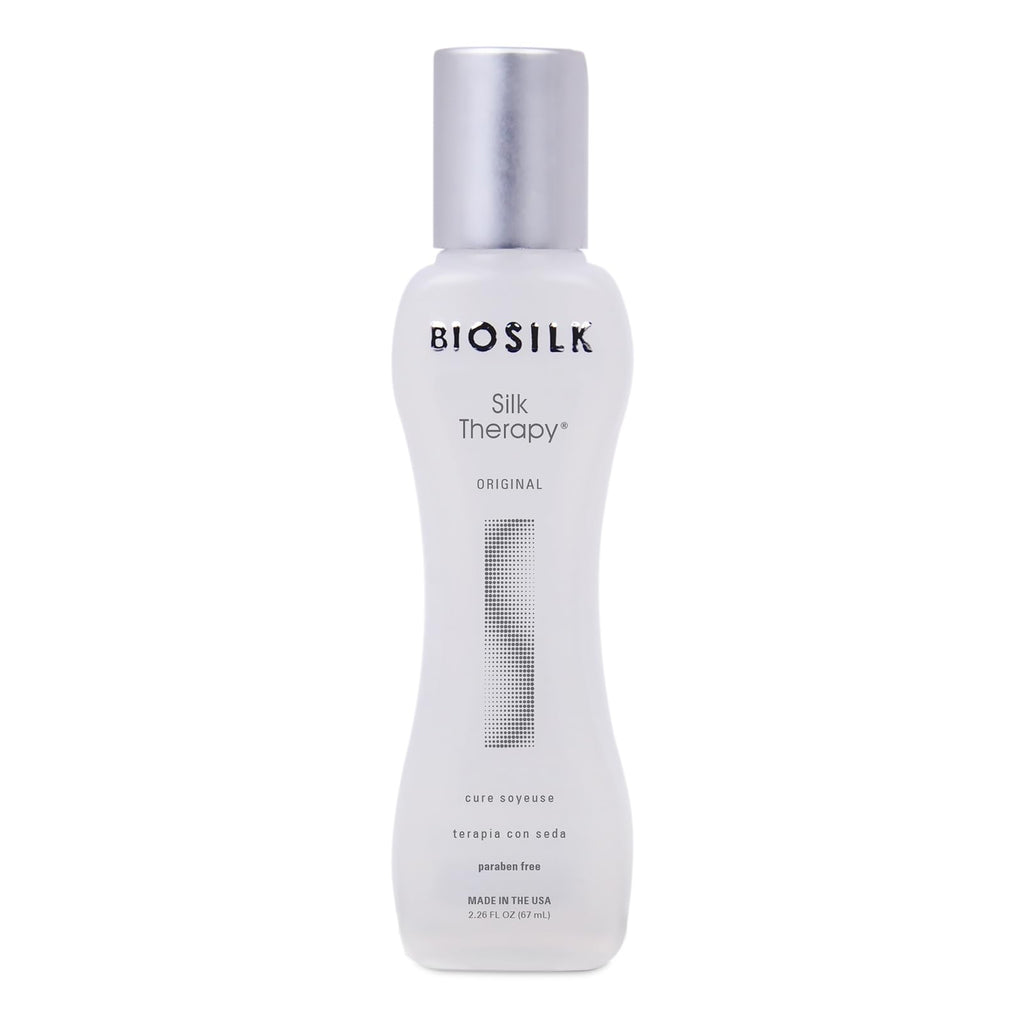 BioSilk Silk Therapy Original, Reconstructing Leave-In Hair Treatment, Adds Shine, Smooths & Prevents Split Ends, Sulfate-Free, Paraben-Free, Cruelty-Free, 2.26 Oz