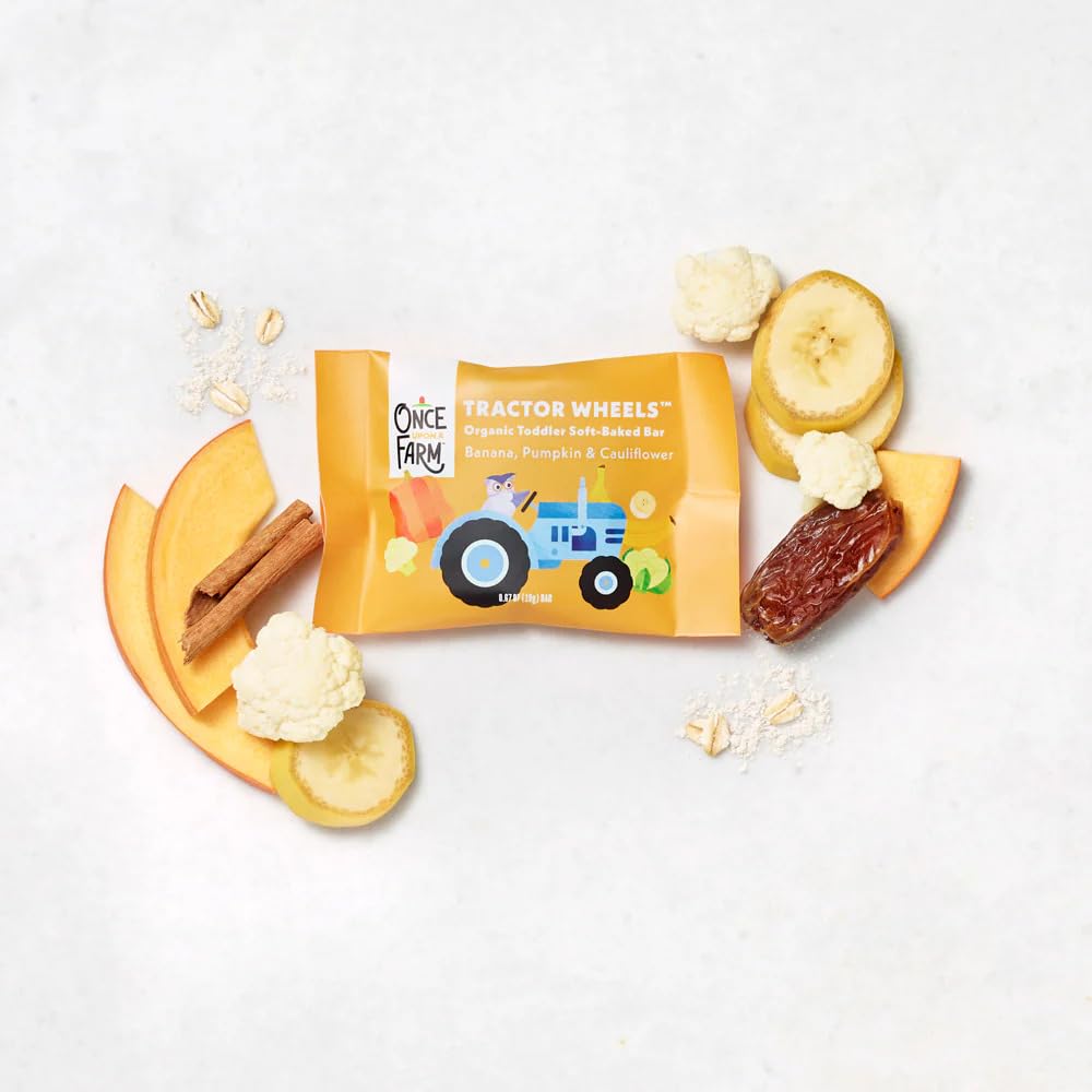 Once Upon a Farm Organic Toddler Bars Variety Pack, Non-GMO