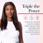 Buy now REVLON Perfect Match Flat Iron - 2-in-1 Hair Straightener and Curling Iron, Triple Oil-Infused Helps Reduce Heat Damage & Restore Hair's Natural Moisture & Shine at indiglob india