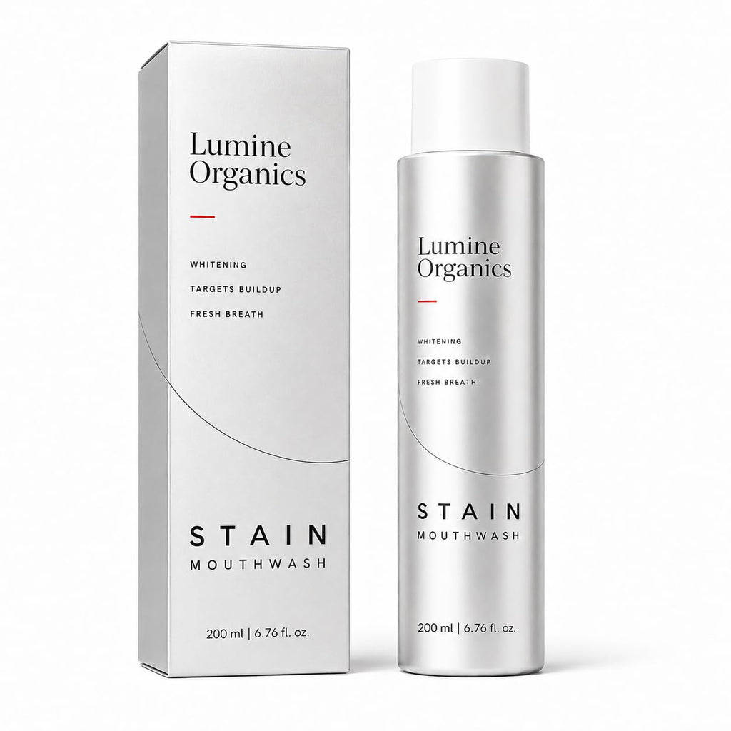 Lumine Organics Mouthwash, Hydrogen Peroxide Mouth Rinse Refreshing Mint Flavor, Helps Rinse Away Everyday Surface Stains 6.76 fl oz