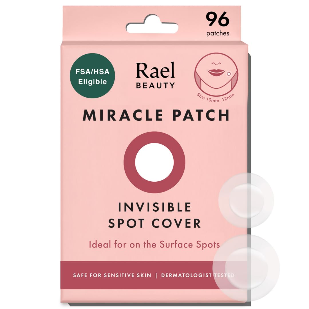 Buy now Rael Pimple Patches - Miracle Overnight Spot Cover, Thicker & Extra Adhesion, Hydrocolloid Acne Pimple Patch for Face, Zits & Blemishes, Korean Skin Care, 3 Sizes (52 Count) at indiglob india