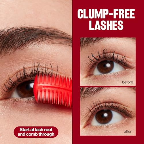 Buy now Revlon Lash & Brow Styling Tool, Dual Ended Eyelash Separator & Eyebrow Brush Spoolie, Works with Mascara & Brow Makeup, 1 count at indiglob india