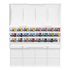 Buy now Winsor & Newton Cotman Watercolor Paint Set, Field Pocket Set, 12 Half Pan w/ Brush, Sponge, Bottle at indiglob india