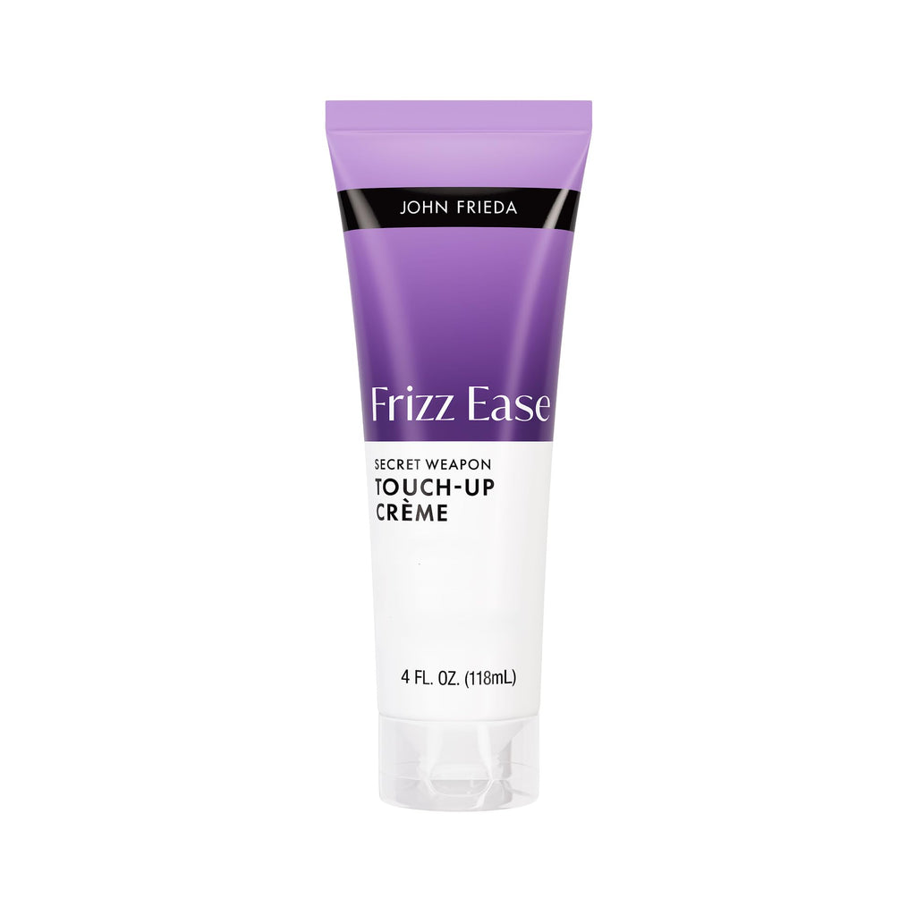 John Frieda Frizz Ease Secret Weapon Smoothing Hair Creme, 4 fl oz | Frizz Control Hair Cream, Tames Flyaways, Split End Treatment, Avocado Oil, Fine or Curly Hair, Touch-Up Cream