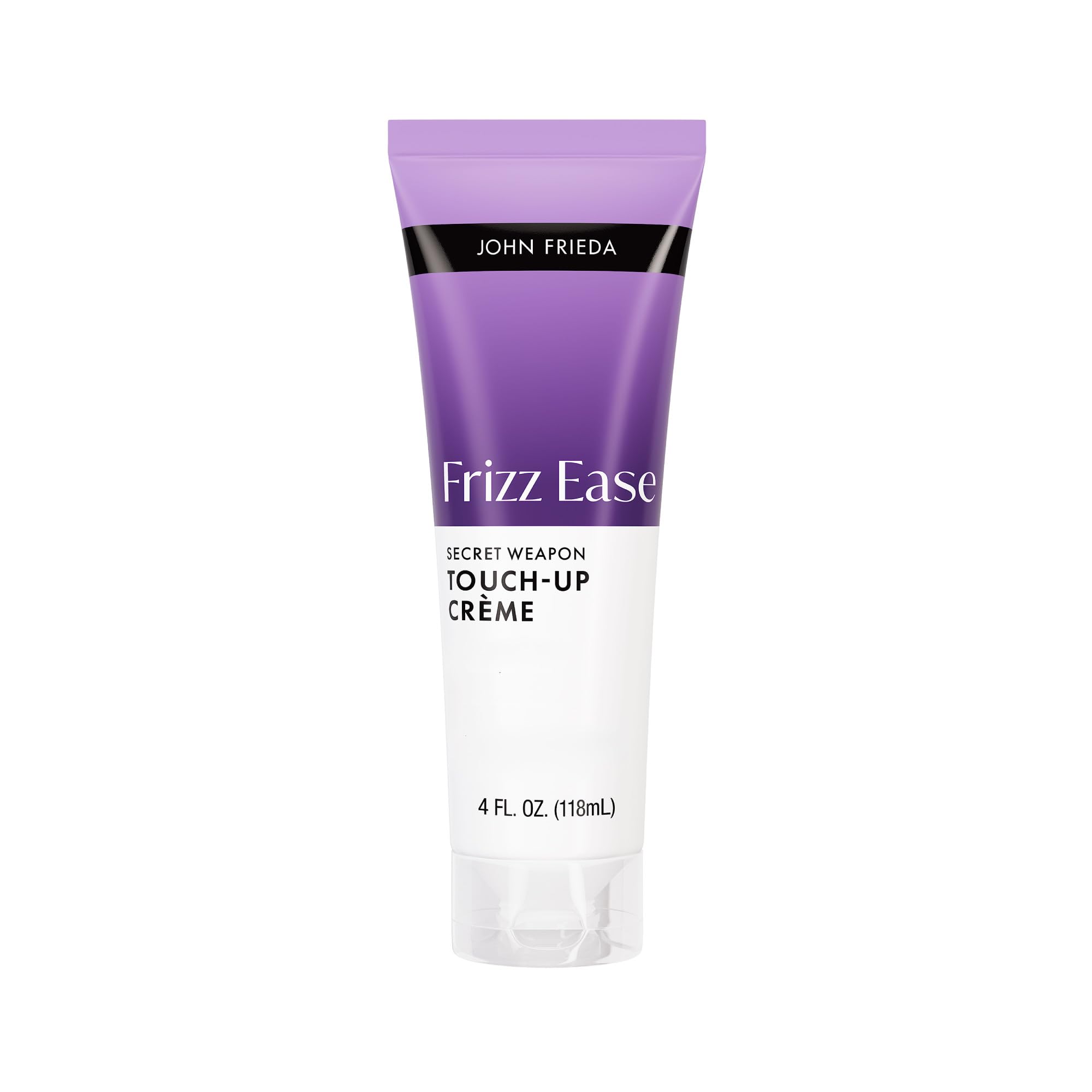 John Frieda Frizz Ease Secret Weapon Smoothing Hair Creme, 4 fl oz | Frizz Control Hair Cream, Tames Flyaways, Split End Treatment, Avocado Oil, Fine or Curly Hair, Touch-Up Cream