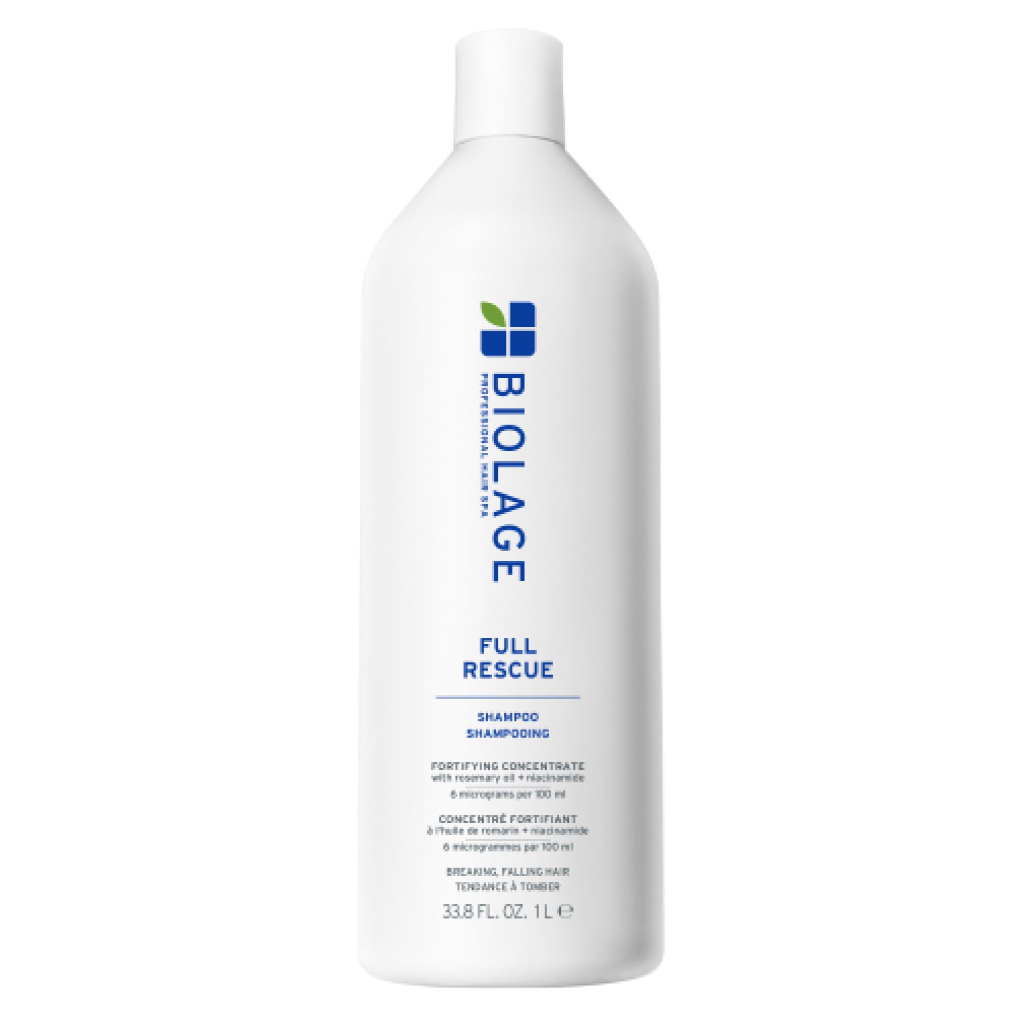 Biolage Full Rescue Shampoo – For Fine & Thinning Hair | With rosemary oil & niacinamide, vegan, cruelty-free, fortifies, strengthens, for fuller-looking hair