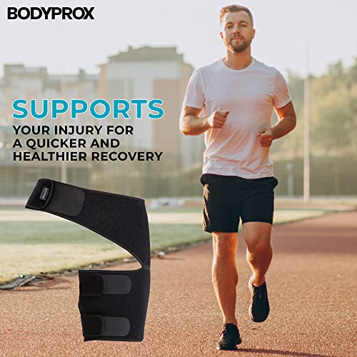 Buy now Bodyprox Groin Wrap, Adjustable Support for Hip, Groin, Hamstring, Thigh, and Sciatic Nerve Pain Relief at indiglob india