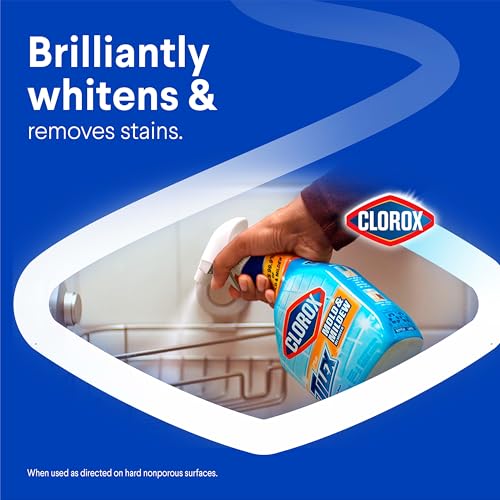 Buy now Clorox Plus Tilex Mold and Mildew Remover with Bleach, Spray Bottle, 32 Fluid Ounces, Unscented, Pack of 3 at indiglob india