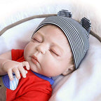 Buy now Zero Pam 18 inch Asleep Newborn Baby Reborn Baby Dolls Soft Silicone Full Body Waterproof Anatomically Correct Relistic Boy Doll Gifts for Toddler Kids at indiglob india