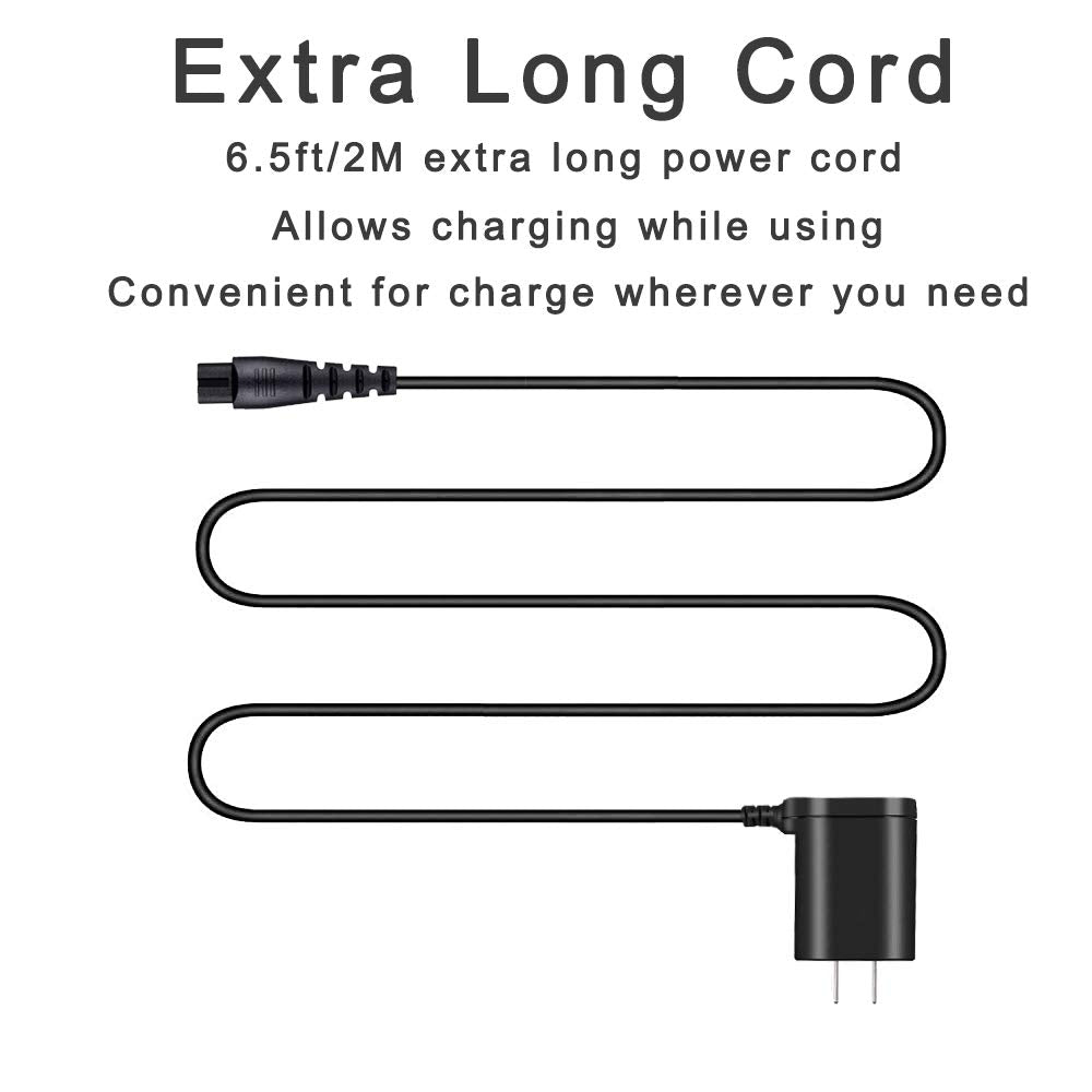 WUKUR Replacement for Wahl 9649 Charger, 3.5V Charger Cord for Wahl 9649P, Charging Cord Replacement Compatible with Wahl 9649 9649P Color Pro Cordless Hair Clipper Trimmer Power Cord, 6.6FT Long Cord
