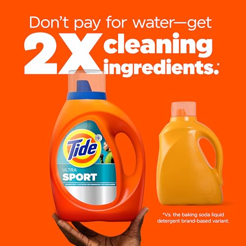 Buy now Tide Ultra Sport Liquid Laundry Detergent, 132 fl oz, 94 Loads, Laundry Detergent Liquid with Advanced Sweat plus Stain Fighters at indiglob india