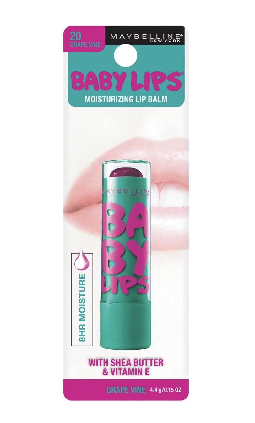 Buy now Maybelline Baby Lips Moisturizing Lip Balm SPF 20, Grape Vine 1 ea at indiglob india