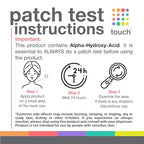 Buy now TOUCH 20% Glycolic Acid Pads Exfoliating And Resurfacing AHA Peel Face Wipes - Great for Dullness, Pores, Scars, Fine Wrinkles, Uneven Skin Tone & Texture, 50 Count at indiglob india