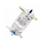 4 Pack Easy-Tap Leg Bag Urinary Drainage Bag, 500 ML Anti-Reflux Valve, Cloth Straps Easy Flip Drain