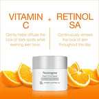 Buy now Neutrogena Rapid Tone Repair Retinol + Vitamin C Face Moisturizer, Dark Spot Corrector, Anti-Aging Face Cream for Even Tone 1.7 oz + Trial Size Hydro Boost Facial Cleanser, 0.5 fl. oz at indiglob india