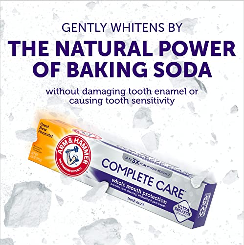 Buy now ARM & HAMMER Complete Care Toothpaste, Teeth Whitening Toothpaste, Fluoride, Whole Mouth Protection, Fresh Mint Flavor, 6.0 oz (Pack of 1) at indiglob india
