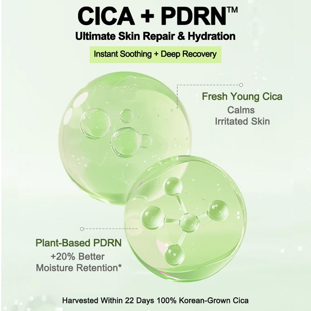 NACIFIC Cica PDRN Gel Cleanser 6.76 fl oz 200ml, Centella Asiatica, Low pH Deep Pore Cleanser for Sensitive Skin, Soothing, Purifying Korean Face Wash
