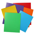 Cesil Plastic Folders with Pockets (6 Pack, Assorted Colors)