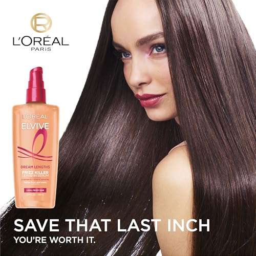Buy now L'Oreal Paris Elvive Dream Lengths Frizz Killer Leave-In Serum, 3.4 Ounce at indiglob india