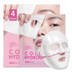 Collagen Hydrogel Face Mask, Pack of 4, 34g Each | Hydrolyzed Collagen, Hyaluronic Acid, Niacinamide & Peptides, Deep Hydration, Smooth Skin