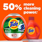 Buy now Tide Power Pods with Febreze Laundry Detergent Pacs, 45 Count, Botanical Rain Scent, All-Day Freshness at indiglob india